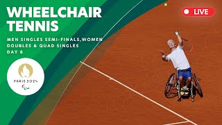 Wheelchair Tennis  Womens Doubles amp Quad Singles Gold Medal Match Mens Singles Semi Final [upl. by Zebedee193]