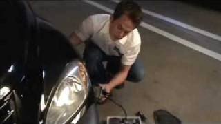 Headlight Access through Wheel well installation video PT Cruiser [upl. by Klarika]