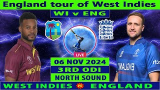 West Indies vs England  WI vs ENG  1st T20 of England tour of West Indies 2024  Cricket Info Live [upl. by Thant]