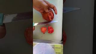 asmr slicing pomegranate fruits viral fruits shortvideo [upl. by Sutphin]