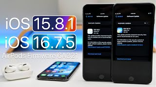 iOS 1675 and iOS 1581 and AirPods Update 6A321 [upl. by Gibbs]