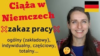 Ciąża w Niemczech zakaz pracy BEZPŁATNE webinary dla ciężarnych w Niemczech  czytaj opis 🔥 [upl. by Divad]