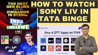 tata play binge 199 plan details part  4  How to claim sony liv subscription  all ott in one app [upl. by Pandora]