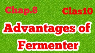 Advantages of Fermenter  Chap8  Biotechnology  Biology Class 10 [upl. by Banky]