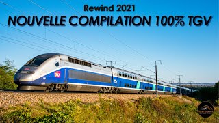 TGV ATLANTIQUE OUIGO LYRIA ICE  Compilation 100 High speed Trains [upl. by Phail]