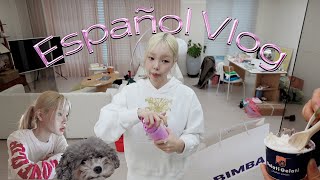 Sub 24시간 동안 엄마랑 친구들한테 스페인어로만 말하기 Vlog••🙄 Mi primer vlog en ESPAÑOL [upl. by Sobel]