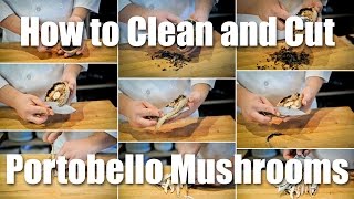 How To Clean And Slice A Portabella Mushroom [upl. by Levison793]