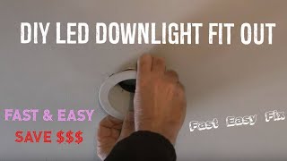 How to Replace Recessed LED Downlight  DIY Easy Fix  Life Hacks [upl. by Anirahs]