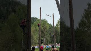 Festa del Boscaiolo 03092023  Molina di Fiemme  gara arrampicata [upl. by Conn30]