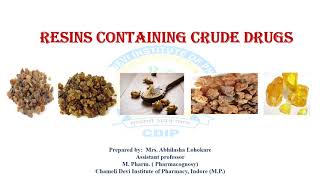 RESINS CONTAINING CRUDE DRUGS [upl. by Kassandra]