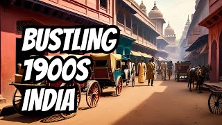 Bustling Streets of Colonial India A Glimpse into 1900 india indianews history [upl. by Bedelia]