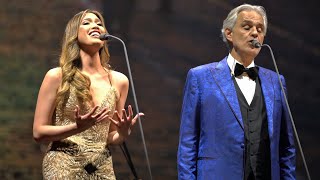 Canto Della Terra  Andrea Bocelli amp Christine Allado  Budapest 2019 [upl. by Milewski]