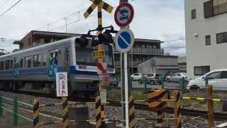 伊豆箱根鉄道 三島踏切下り電車通過す！ [upl. by Akeem]