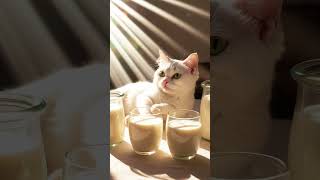 The Milk Cat 🥛🐱 cat cute catlover [upl. by Hunter]