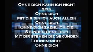 Rammstein  Ohne Dich Lyrics [upl. by Patterson]