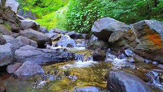 The Sound of River Water Flowing Through Large Rocks  A Magical Sound of Nature [upl. by Toor897]