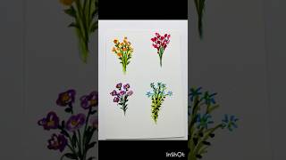 easy watercolor flowers beginners diy art handmade watercolorpainting drawing beginners easy [upl. by Ima]