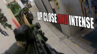 CQB GoPro Helmet Cam Footage  Up Close And Intense [upl. by Nogras]