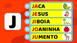 FAMÍLIA SILÁBICA DO J  ja je ji jo ju  Educação infantil [upl. by Gaivn]