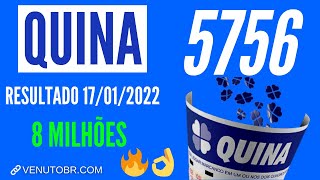 🍀 Resultado Quina 5756 [upl. by Assyral755]