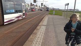 trams at st chads in Blackpool this afternoon [upl. by Kylstra]