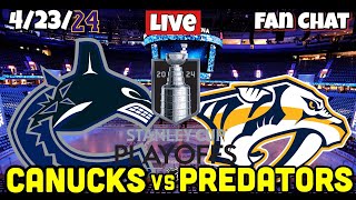 Nashville Predators vs Vancouver Canucks Live NHL Playoffs Live Stream [upl. by Wettam]