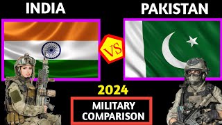 India vs Pakistan Military Power Comparison 2024  pakistan vs india military power  Army [upl. by Otanutrof652]