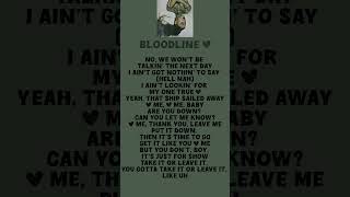 Ariana Grande  bloodline lyrics bloodline lyrics [upl. by Deste]