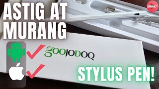 MURANG STYLUS PEN na ANDROID at APPLE COMPATIBLE  GOOJODOQ  UNBOXING and FULL REVIEW [upl. by Bryce]