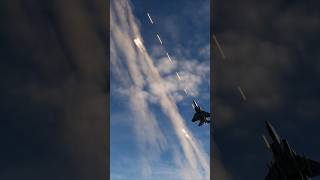 F15 too close for Missiles switches to guns dcs [upl. by Ahsinak]