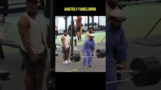 Anatoly deadlift 🔥💀anatoly gym prank [upl. by Tebazile770]