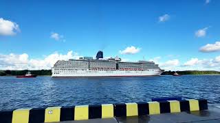 Arcadia cruise ship port Klaipeda [upl. by Tterag]