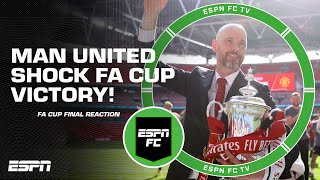 MAN UNITED SHOCK MAN CITY Will this buy Erik ten Hag time 👀 FA CUP REACTION  ESPN FCESPN FC [upl. by Navannod]