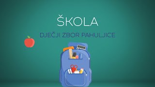 Dječji zbor Pahuljice  Škola Official lyric video [upl. by Rehpinej]