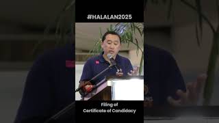 FILING OF CANDIDACY FOR HALALAN 2025 [upl. by Ailhat]