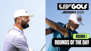 LEADER HIGHLIGHTS Rahm Meronk CoLead After 62s  LIV Golf Jeddah [upl. by Scoles819]