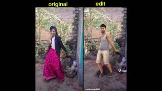 Original vs edit😆 shortsvideo [upl. by Burd]