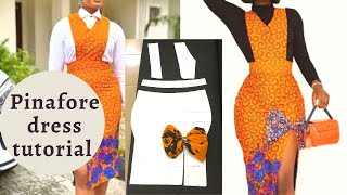 Pinafore Dress Pattern Tutorial pinafore dress [upl. by Asseram]