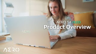 GIGABYTE AERO 14 OLED  Product Overview [upl. by Zaragoza532]