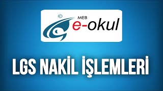 2024 EOkul Nakil İşlemleri  LGS Nakil Nasıl Yapılır [upl. by Sudnor]