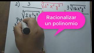 Racionalización de monomios y polinomios 4to Secundaria [upl. by Akedijn]