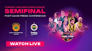 EuroLeague Semifinal Panathinaikos  Fenerbahce Post Game Press Conference [upl. by Conners]