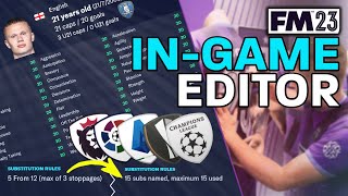 How To FM23 INGAME EDITOR [upl. by Saisoj]