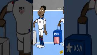 USMNT boys are off for new adventures 👀 ✈️ football usmnt cartoon [upl. by Susie]