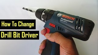 How To Change Drill Bit For Bosch First Time Users  Cordless  Wired  Hammer Models [upl. by Gerita]