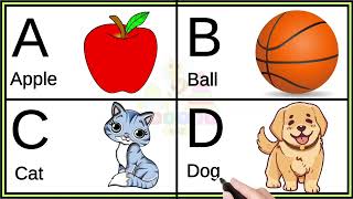 A For APPLE  B For Ball C for Cat Childrens ABCD Alphabet Songs  Bongo Kids [upl. by Lav638]