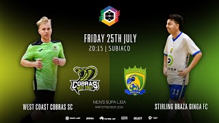 PlayOff 2  MSL West Coast Cobras SC vs Stirling Braza Ginga Futsal Club [upl. by Nibas]