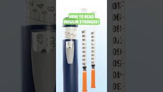 HOW TO READ INSULIN SYRINGES diabetesmanagement [upl. by Leuqcar]