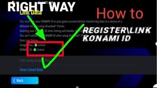 How to register Konami idAccount efootball 2024 mobileReake Gamerkonami id link [upl. by Perr]