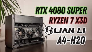 Lian Li A4H2O Mini ITX Build  AMD Ryzen 7 7800X3D amp NVIDIA RTX 4080 SUPER  Mini Gaming PC [upl. by Phonsa]